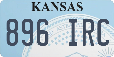 KS license plate 896IRC
