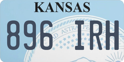 KS license plate 896IRH