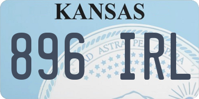 KS license plate 896IRL