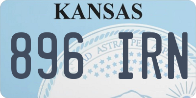 KS license plate 896IRN