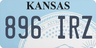 KS license plate 896IRZ