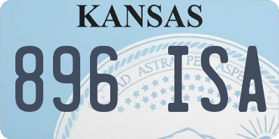 KS license plate 896ISA