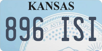 KS license plate 896ISI