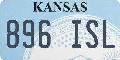 KS license plate 896ISL