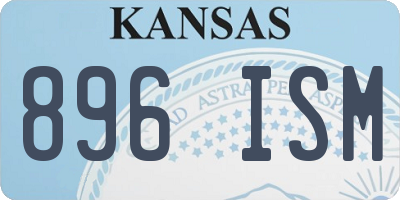 KS license plate 896ISM