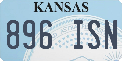 KS license plate 896ISN