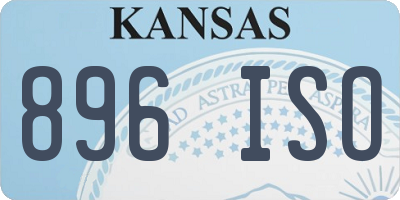 KS license plate 896ISO