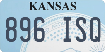 KS license plate 896ISQ