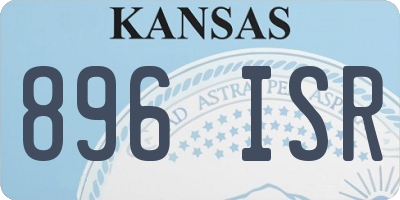 KS license plate 896ISR