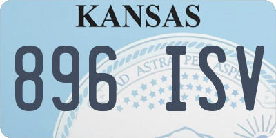 KS license plate 896ISV
