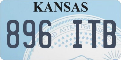 KS license plate 896ITB