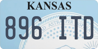 KS license plate 896ITD