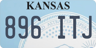 KS license plate 896ITJ