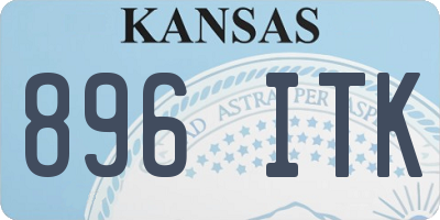 KS license plate 896ITK