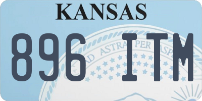 KS license plate 896ITM