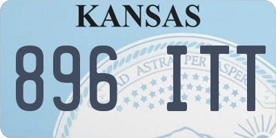 KS license plate 896ITT
