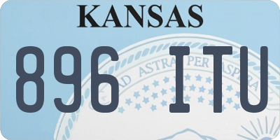KS license plate 896ITU