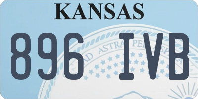 KS license plate 896IVB