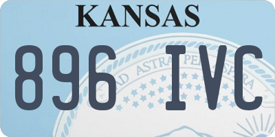 KS license plate 896IVC