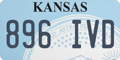 KS license plate 896IVD