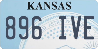 KS license plate 896IVE
