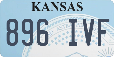 KS license plate 896IVF