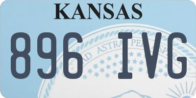 KS license plate 896IVG
