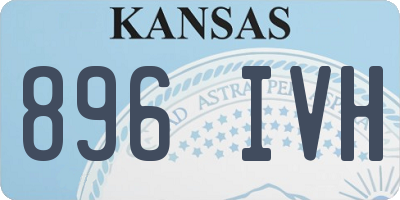 KS license plate 896IVH