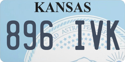 KS license plate 896IVK