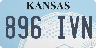 KS license plate 896IVN