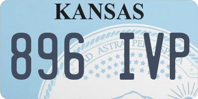 KS license plate 896IVP