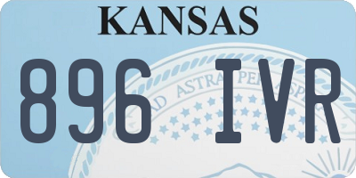 KS license plate 896IVR