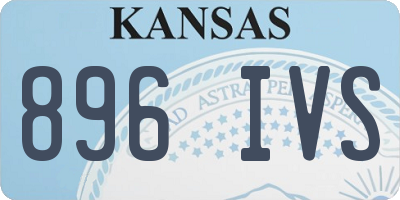KS license plate 896IVS