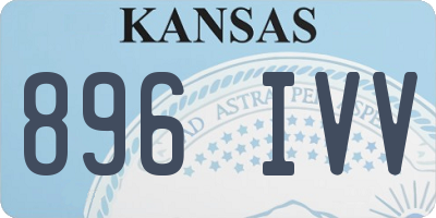 KS license plate 896IVV