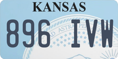 KS license plate 896IVW