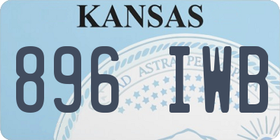 KS license plate 896IWB