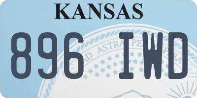 KS license plate 896IWD