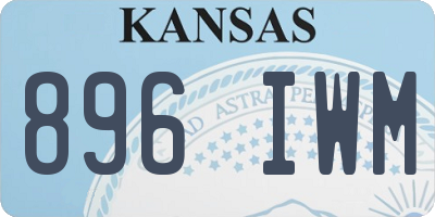 KS license plate 896IWM