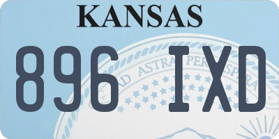 KS license plate 896IXD