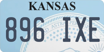 KS license plate 896IXE