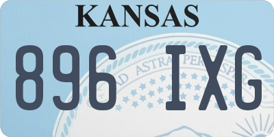 KS license plate 896IXG