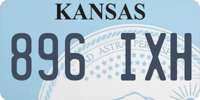 KS license plate 896IXH