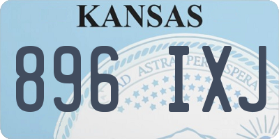 KS license plate 896IXJ