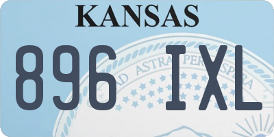 KS license plate 896IXL
