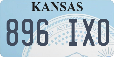 KS license plate 896IXO