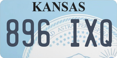 KS license plate 896IXQ