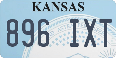 KS license plate 896IXT