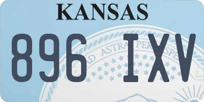 KS license plate 896IXV