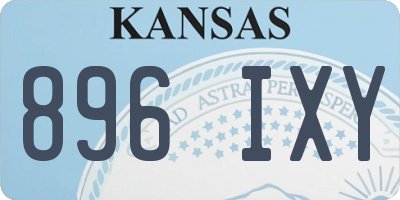 KS license plate 896IXY