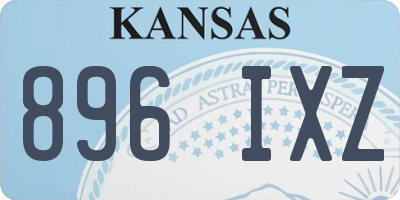 KS license plate 896IXZ